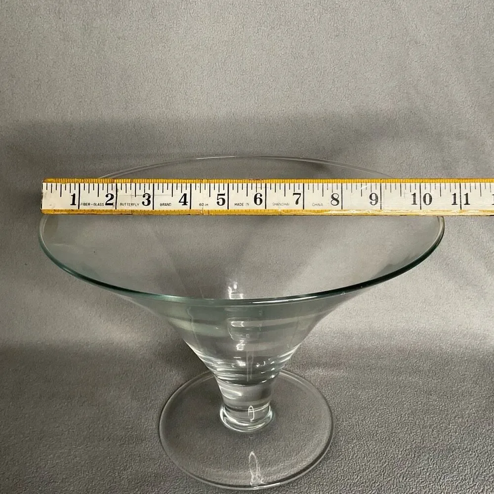 Southern Living at HOME Hand Blown Celebration Glass Bowl Serving Or Decor 7,6”